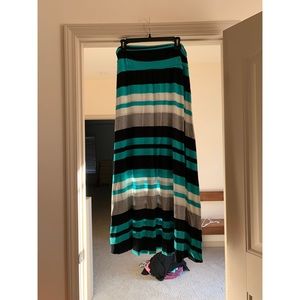 Merona Striped Maxi Skirt